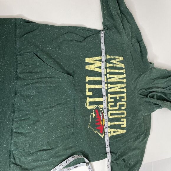 Minnesota Wild Hoodie Sweatshirt, Womens Medium, Green, Graphic Logo - Picture 6 of 8